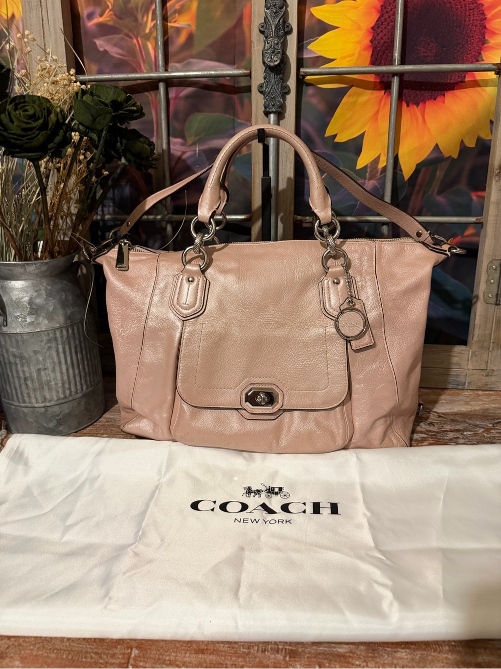 Coach Vintage Campbell Turnlock Satchel